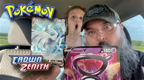 We Open The Pokemon Crown Zenith Lugia V And Unknown V Box Youtube