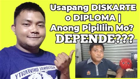 Usapang Diskarte O Diploma Anong Pipiliin Mo Youtube