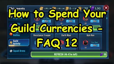 Swgoh Faq Best Way To Spend Guild Currencies Jmk And Lv Now End