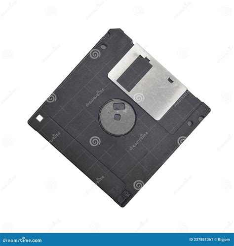 Magnetic Floppy Disc On A White Background Stock Image Image Of