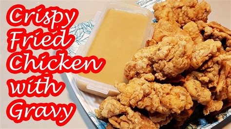 Kfc Style Crispy Fried Chicken With Kfc Style Spicy Gravy Youtube