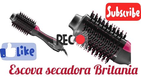 Testei A Escova Secadora Da Brit Nia Resenha Youtube