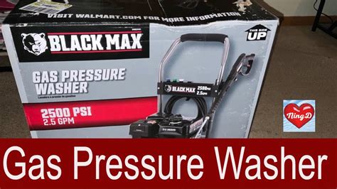 Unboxing And Assembly Of Black Max Gas Pressure Washer Ningd Youtube