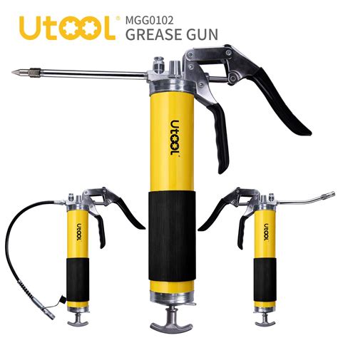 UTOOL Grease Gun 8000 PSI Heavy Duty Pistol Grip Grease Gun Set With