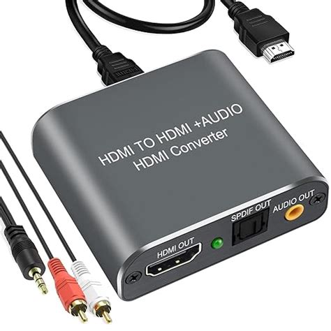 Extractor De Audio Hdmi 4k Hdiwousp Hdmi A Hdmi Conector óptico