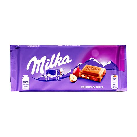 Milka Choco Raisin And Nuts 100g Cataldi Fresh Market Inc