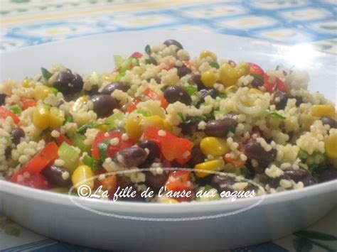 La Fille De L Anse Aux Coques SALADE DE COUSCOUS AUX HARICOTS NOIRS