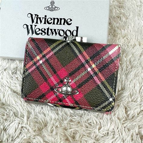 Vivienne Westwood 【美品】ヴィヴィアンウエストウッド 三つ折り財布 レッド チェック がま口の通販 By Asa Shop｜ヴィヴィアンウエストウッドならラクマ