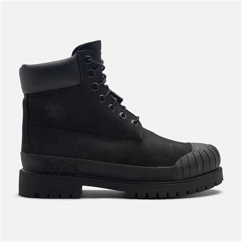 Bee Line X Timberland 6 Premium Rubber Toe Boot Black Nubuck