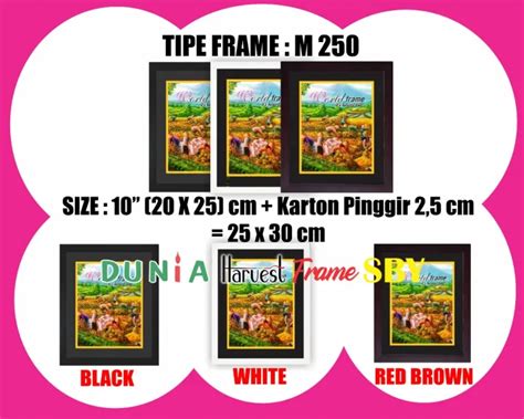 8R 10R Frame Foto Pigura Photo Bingkai Fiber Minimalis 20x25cm