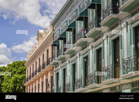 Old Buildings Old Town Merida Yucatan Mexico Stock Photo Alamy
