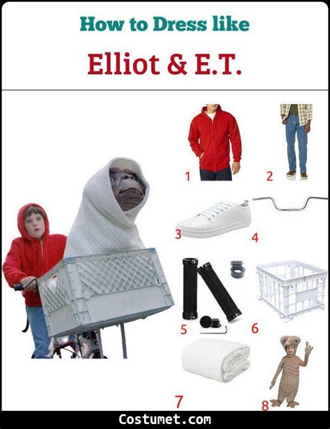 E.T. & Elliot Costume for Cosplay & Halloween | World book day costumes, Book day costumes, Cool ...