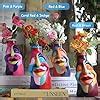 Amazon Gugugo Abstract Face Vases For Flowers Multi Colored