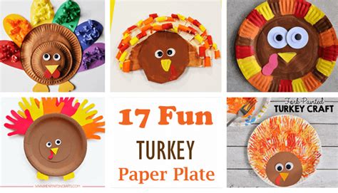 17 Paper Plate Turkey Crafts – Thanksgiving Ideas - A Crafty Life