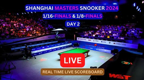 2024 Shanghai Masters Snooker LIVE Score UPDATE Today 1 16 Finals 1 8