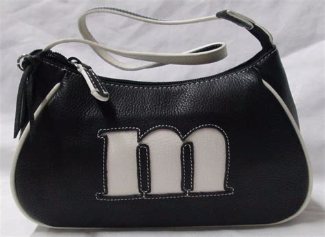 Rolfs Genuine Leather Initial M Small Black Shoulder Purse Nwot Free