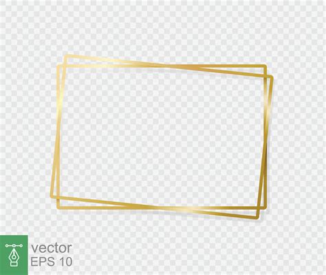 Golden Border Frame With Light Shadow And Light Affects Gold