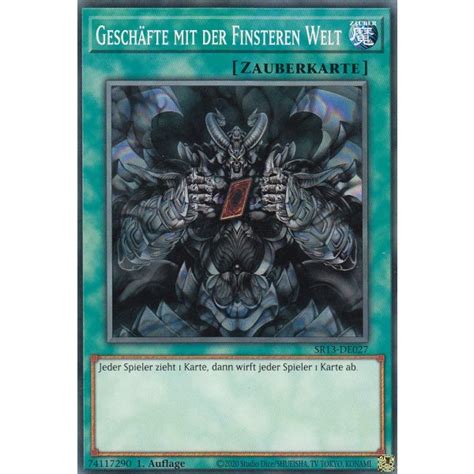 Geschäfte mit der Finsteren Welt SR13 DE027 Structure Deck Dark World