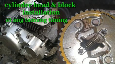 Paano Mag Install Ng Cylinder Head At Block Kawasaki Barako How To