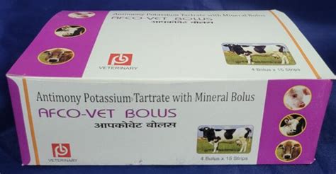 Antimony Potassium Tartrate With Mineral Bolus Padmaja Laboratories Pvtltd