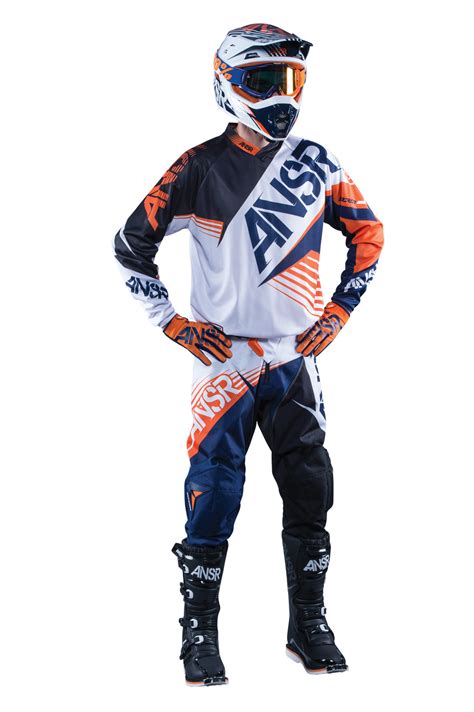 Answer New 2016 Youth Mx Syncron White Orange Kids Motocross Gear