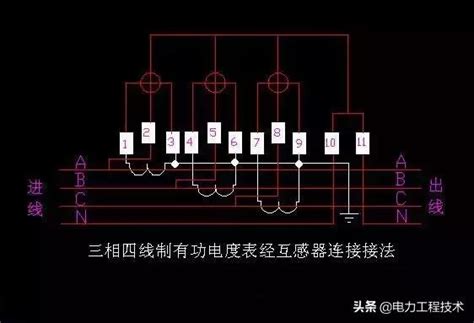 單相有功電度表三相四線制電子式電能表的工作原理及接線 每日頭條