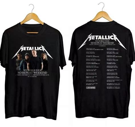 Tshirt Metallica Seasons World Tour T Shirt Metallica