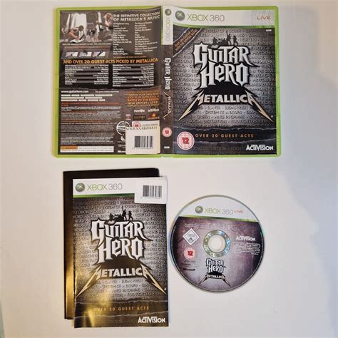 Guitar Hero Metallica Xbox 360 Complete With Manual Free Pandp 5030917068140 Ebay