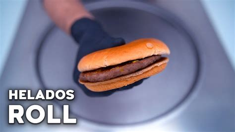 Mcdonald S Hamburger Ice Cream Rolls Asmr Helados Roll Helado En Rollo Helado A La Plancha