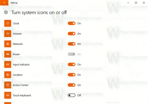 Show Or Hide System Icons In Tray In Windows 10