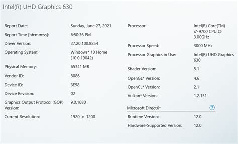 Intel Uhd Graphics 630 Intel Community