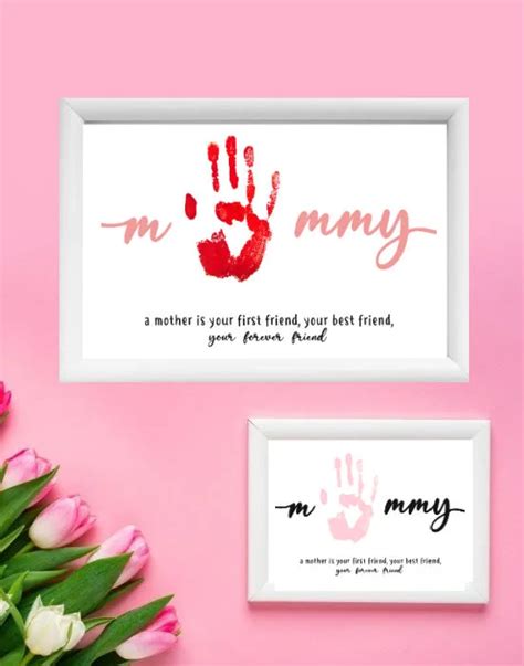 Mothers Day Handprint Craft Cenzerely Yours