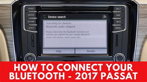 2017 Volkswagen Passat How To Connect Bluetooth YouTube