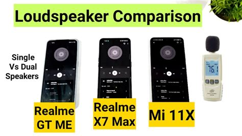 Realme Gt Me Vs Mi X Vs Realme X Max Loudspeaker Comparison Which Is