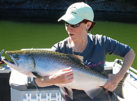 Margaret And 20 Pound Chinook Salmon