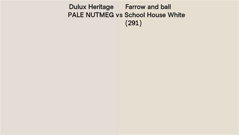 Dulux Heritage Pale Nutmeg Vs Farrow And Ball School House White