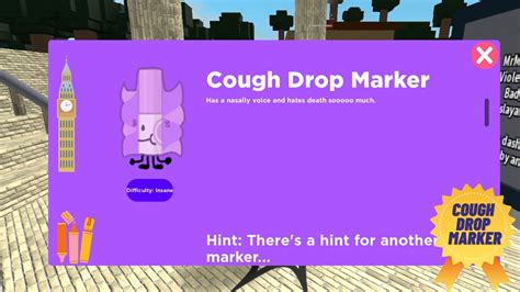 Cough Drop Marker Find The Markers Roblox Roblox New Youtube