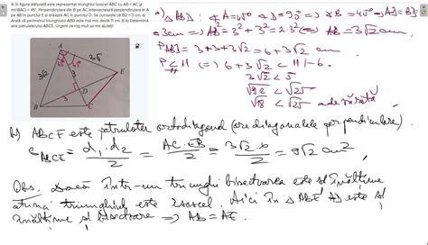 N Figura Al Turat Este Reprezentat Triunghiul Isoscel Abc Cu Ab