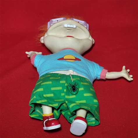 Viacom Rugrats Scared Chuckie Finster Plush Doll Toy Pull String 1996 Etsy