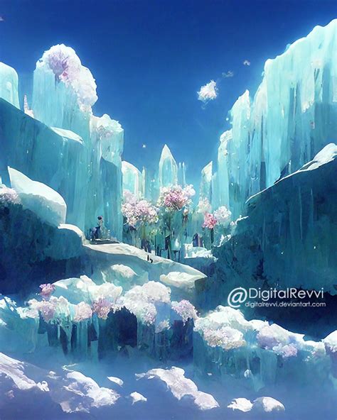 Ice Scenery By Digitalrevvi On Deviantart