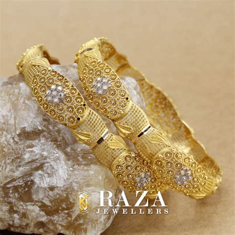 ANTIQUE GOLD BANGLES - Raza Jewellers