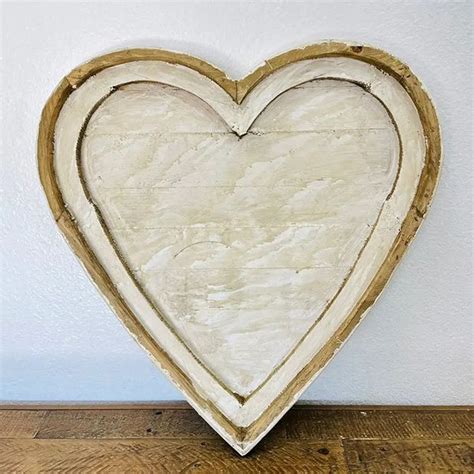 Rustic Chic Wooden Heart Decor | Antique Farmhouse