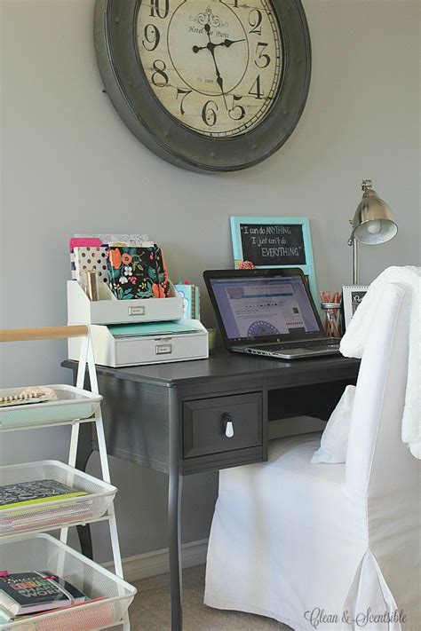 Small Desk Organization Ideas - Clean and Scentsible