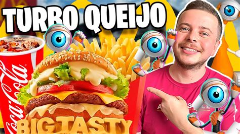 PROVANDO O BIG TASTY TURBO QUEIJO NOVO LANCHE DO MCDONALD S YouTube