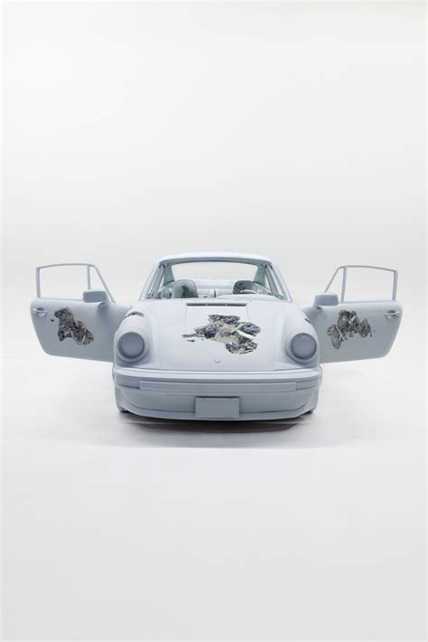 Blue Calcite Eroded Porsche Daniel Arsham Perrotin