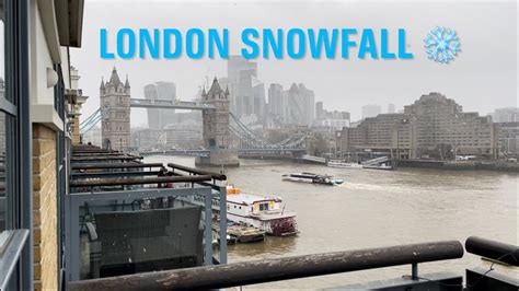 Londons First Snow Of 2024 ⛄️ Snow Flurries ️ Cold Winters 🥶