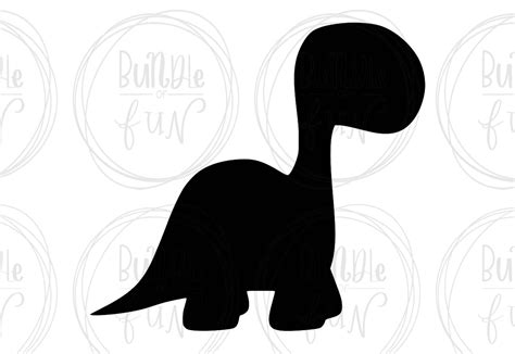 Dinosaur Silhouette Vector Image With Svg Eps Pdf Png Pdf Etsy