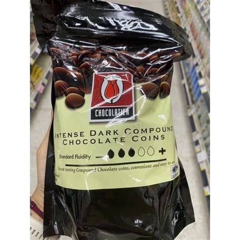 ชอกโกแลต เขมขน ชนดกระดม 1 Kg Intense Dark Compound Chocolate