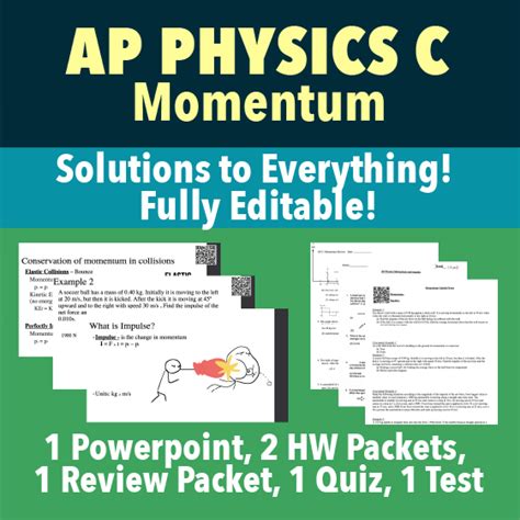 Ap Physics C Momentum Lesson Plan Package Made By Teachers