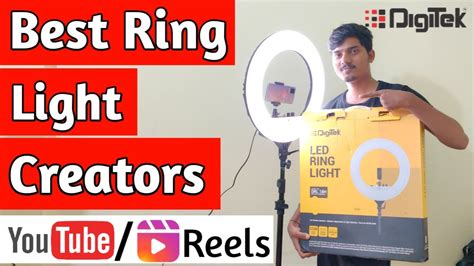 Digitek 18 Inch Ring Light DRL 18H C9 Model YouTube Creator Best Ring